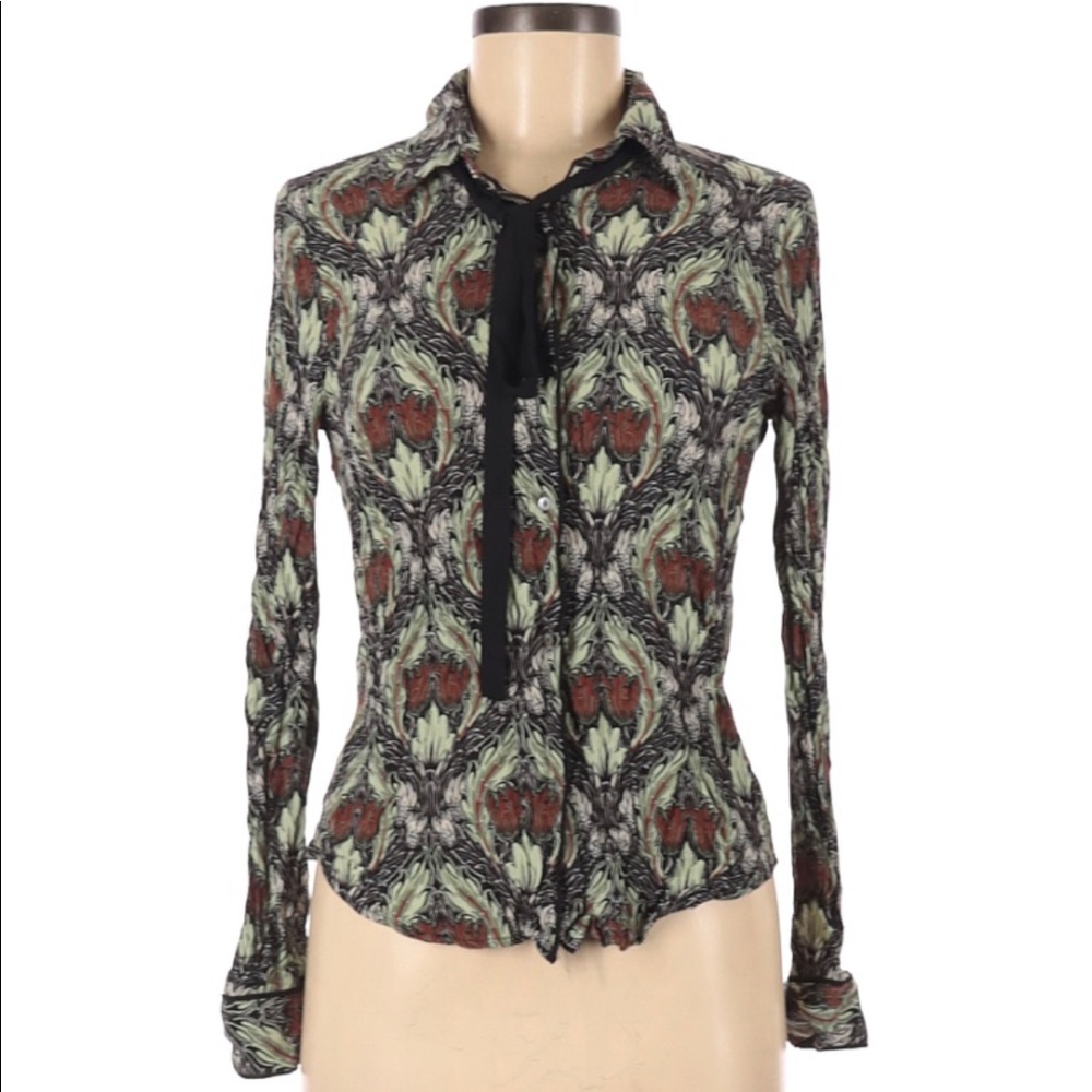 Zara button down with tie